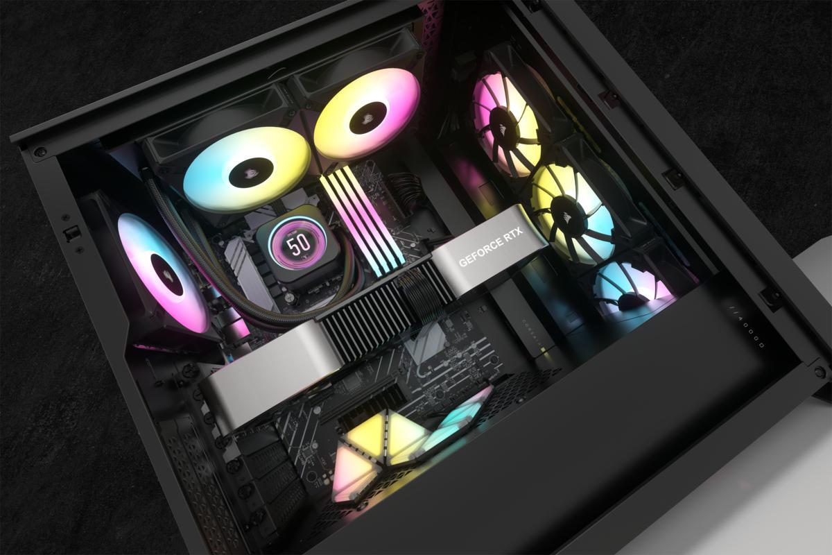  - ** B Grade ** Water Cooler CPU Corsair iCUE H100i Elite XT LCD Display 240mm