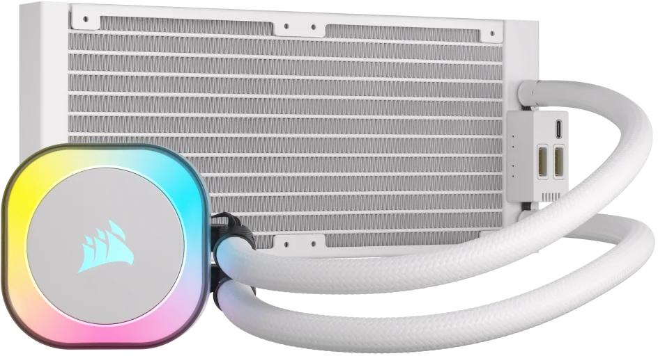 Corsair - Water Cooler CPU Corsair iCUE LINK H100i RGB 240mm Branco
