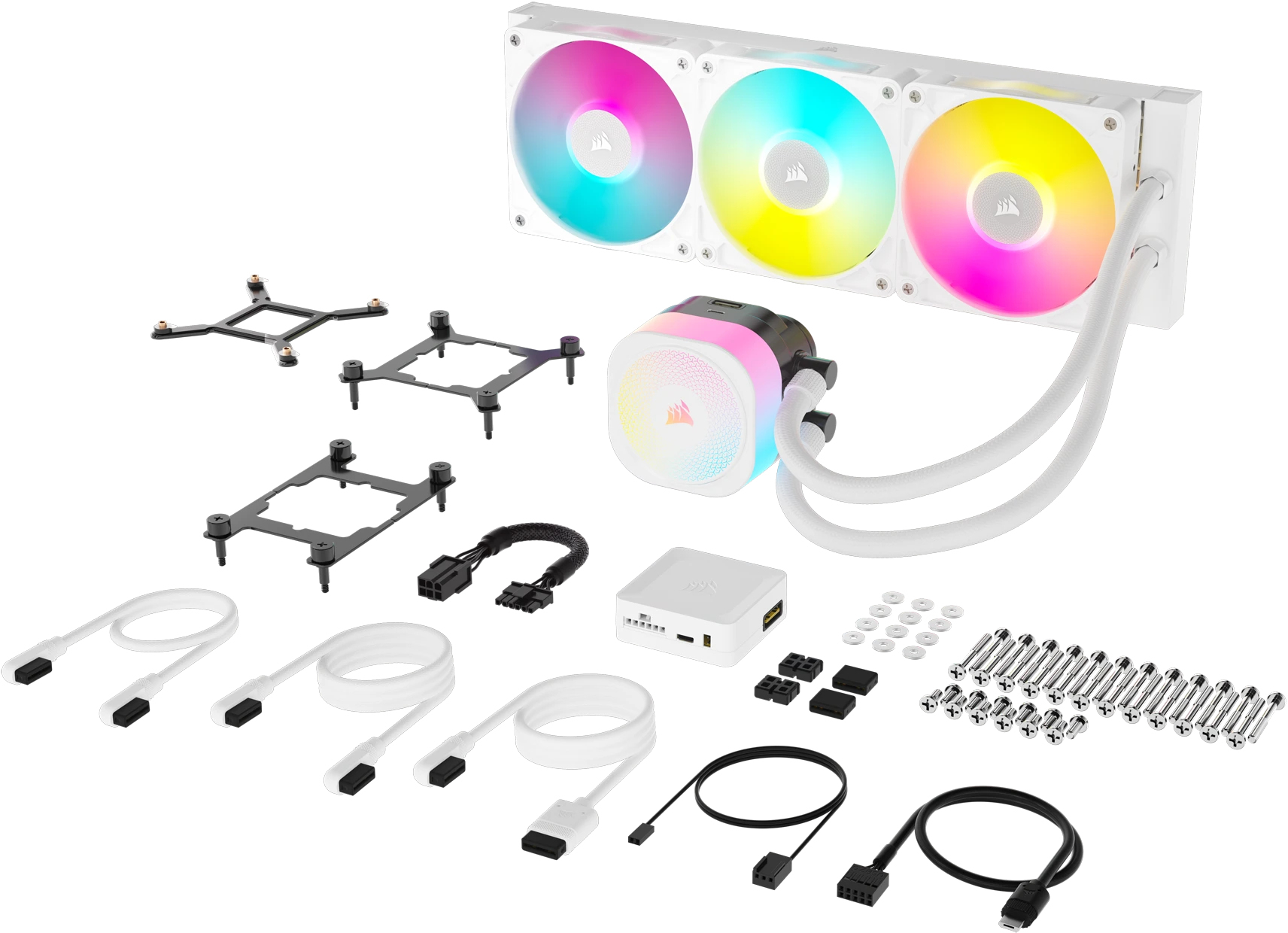 Corsair - Water Cooler CPU Corsair iCUE LINK TITAN 360 RX RGB 360mm Branco