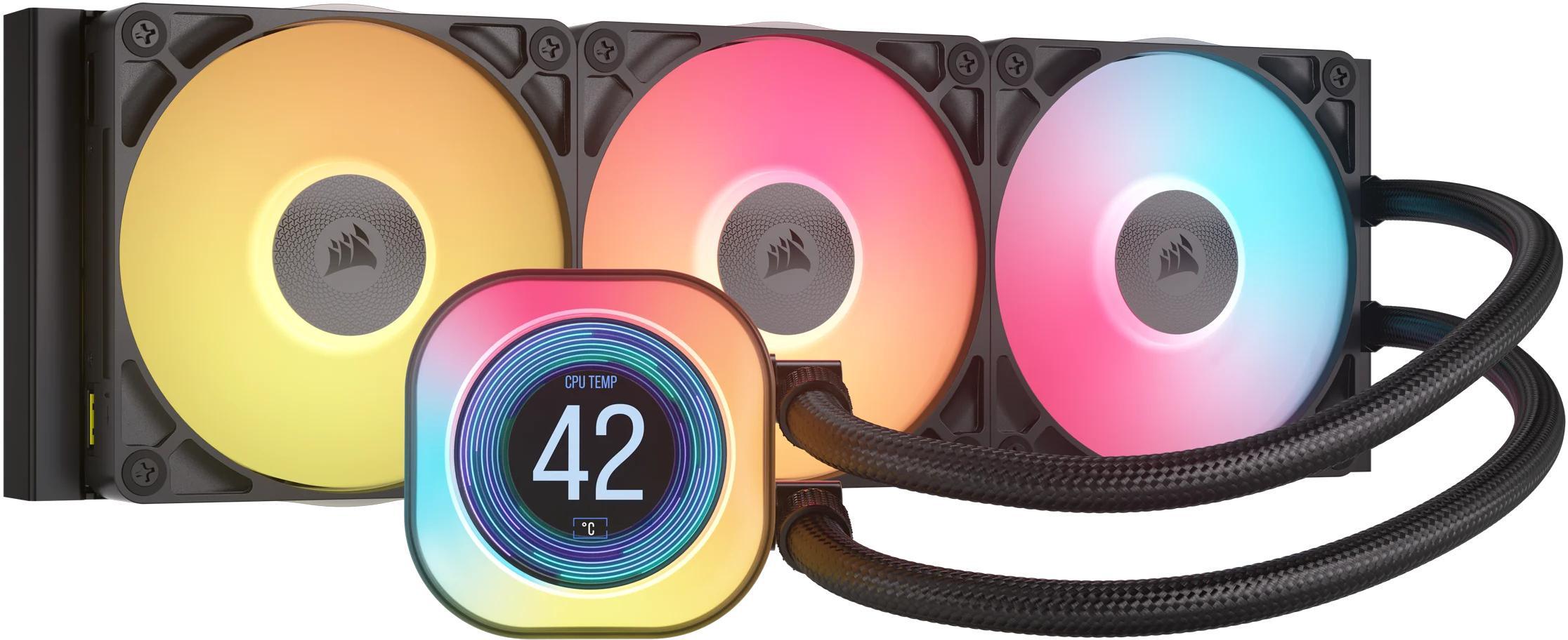 Corsair - Water Cooler CPU Corsair iCUE LINK TITAN 360 RX RGB LCD 360mm Preto