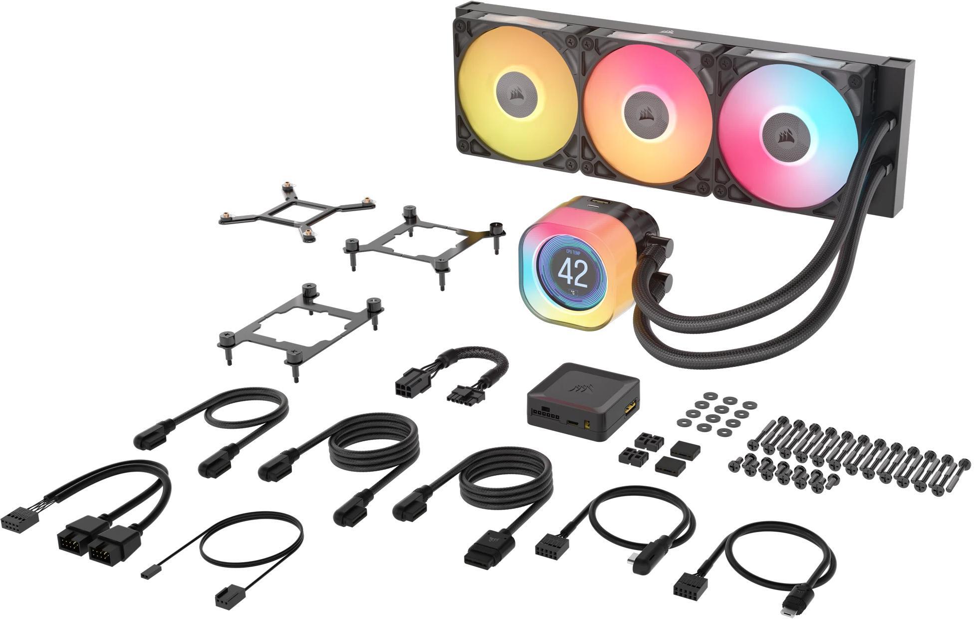 Corsair - Water Cooler CPU Corsair iCUE LINK TITAN 360 RX RGB LCD 360mm Preto