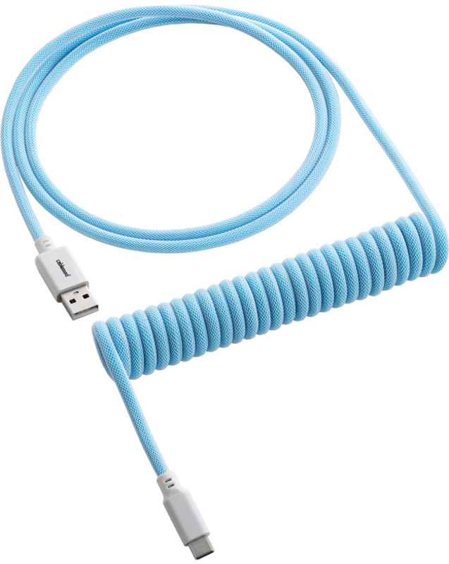 Cabo Coiled CableMod Classic para Teclado USB A - USB Type C, 150cm - Blueberry Cheesecake