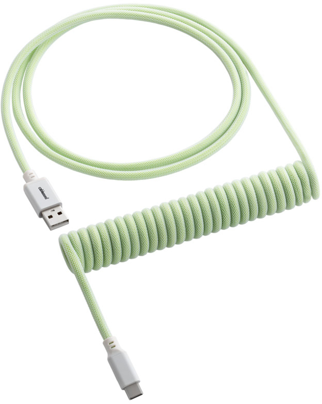 Cabo Coiled CableMod Classic para Teclado USB A - USB Type C 150cm - Lime Sorbet