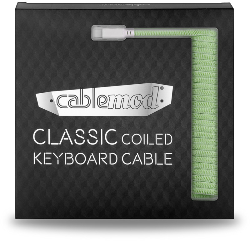 CableMod - Cabo Coiled CableMod Classic para Teclado USB A - USB Type C, 150cm - Lime Sorbet