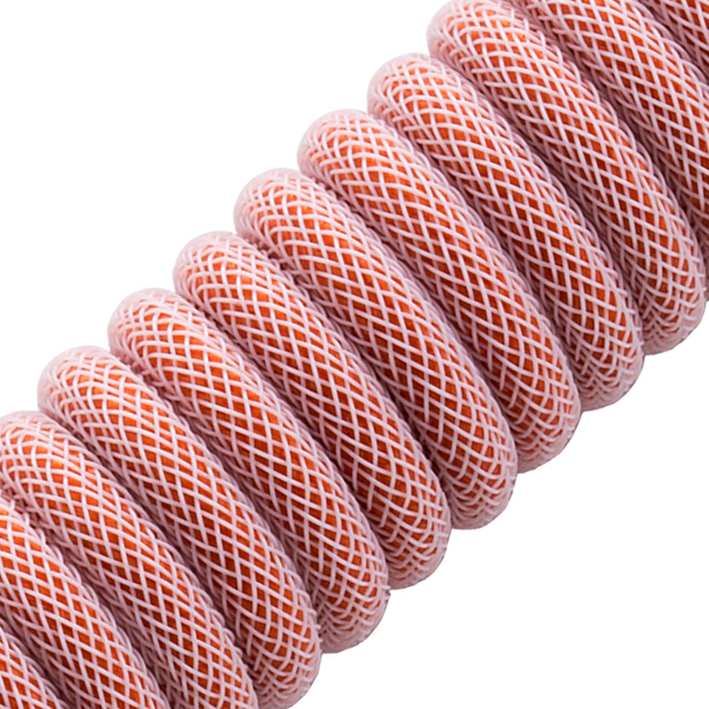 CableMod - Cabo Coiled CableMod Pro para Teclado USB A - USB Type C, 150cm - Orangesicle