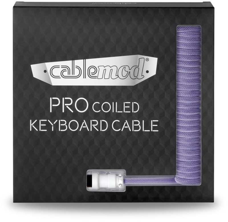 CableMod - Cabo Coiled CableMod Pro para Teclado USB A - USB Type C, 150cm - Rum Raisin