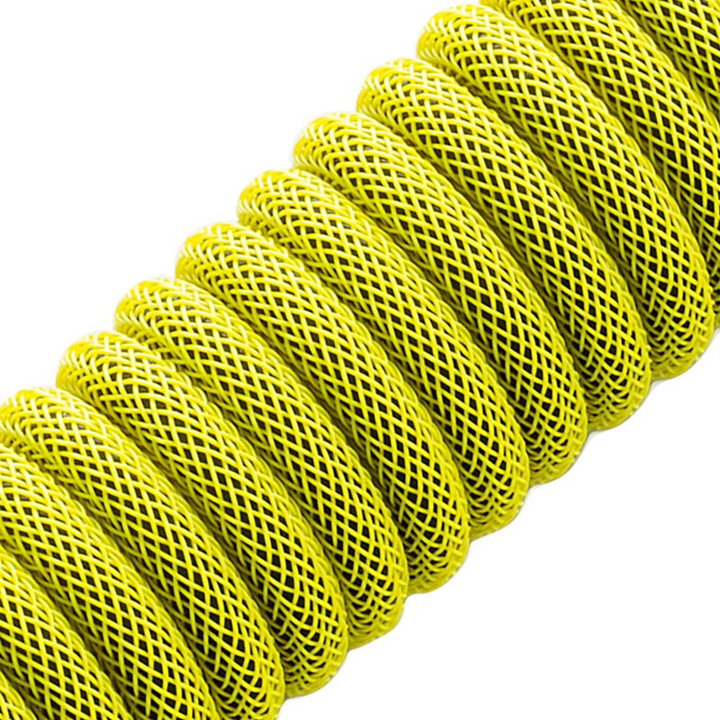 CableMod - Cabo Coiled CableMod Classic para Teclado USB A - USB Type C, 150cm - Dominator Yellow