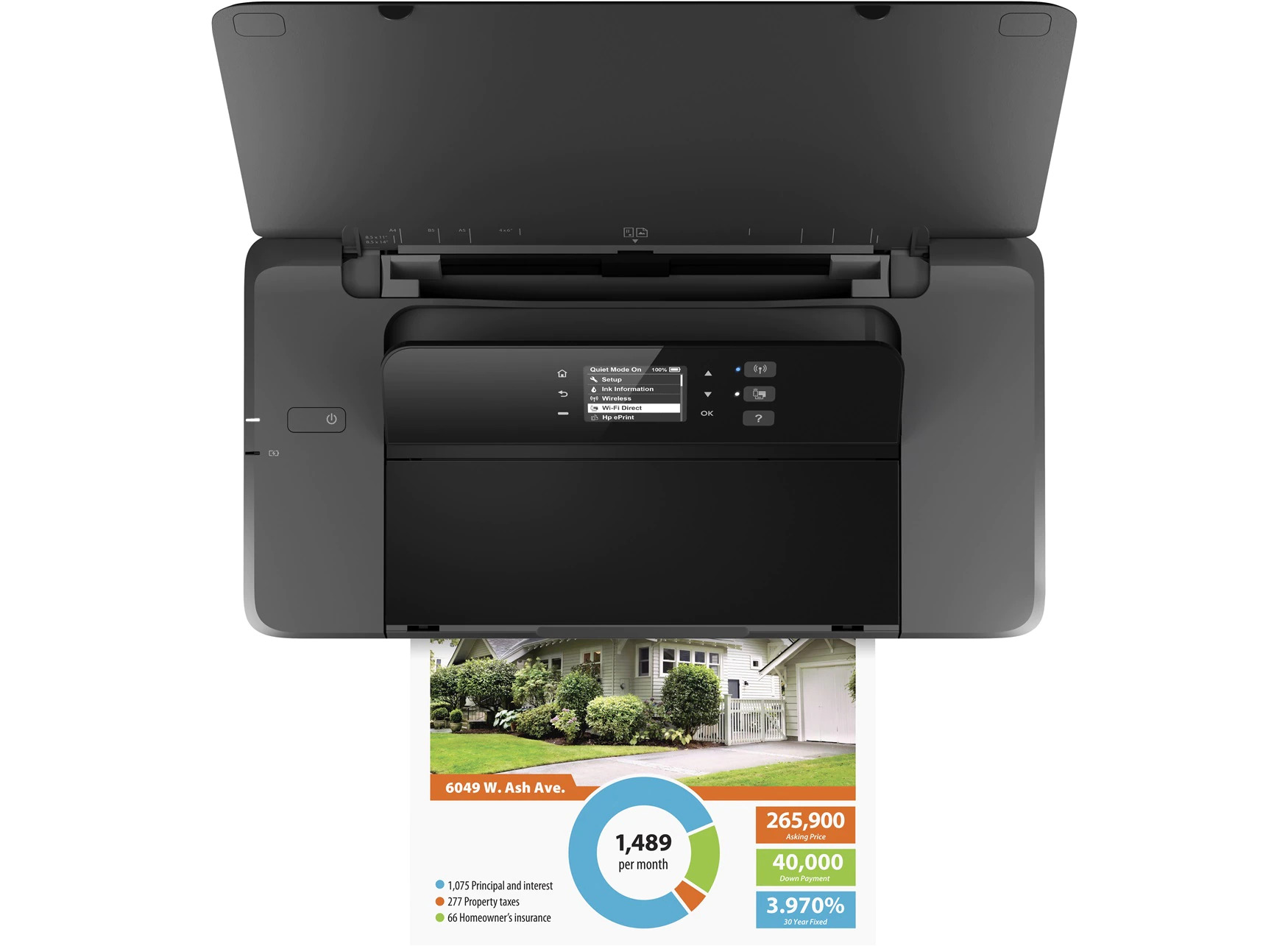 HP - Impressora Mobile Jato de Tinta HP OfficeJet 200 WiFi