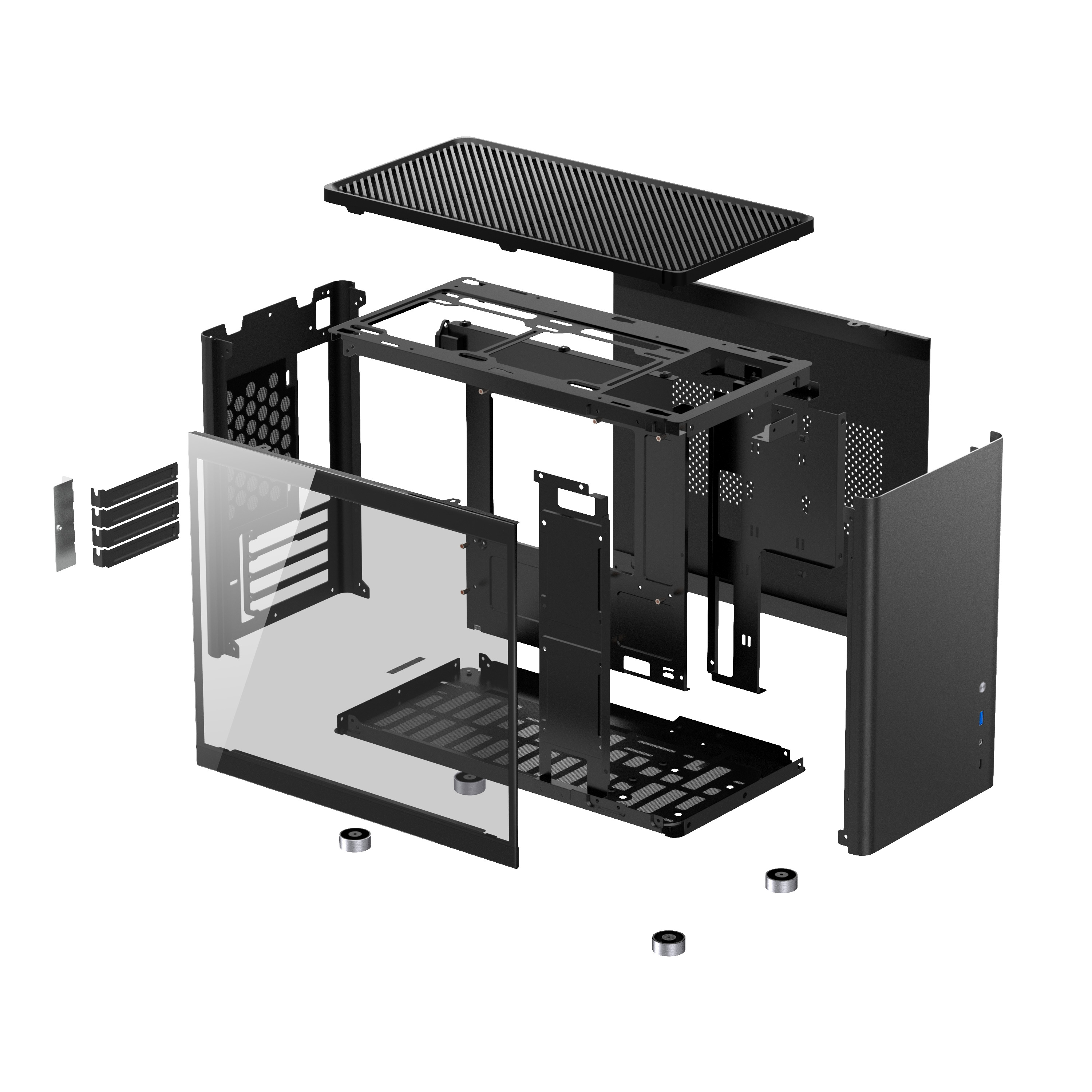 Jonsbo - Caixa Mini-ATX Jonsbo D30 Preto