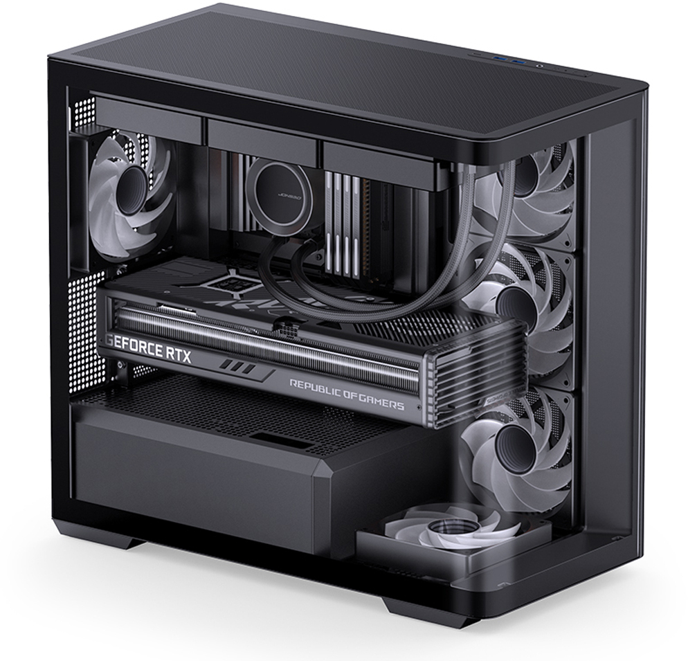 Jonsbo - Caixa Micro-ATX Jonsbo D300 Vidro Temperado Preto