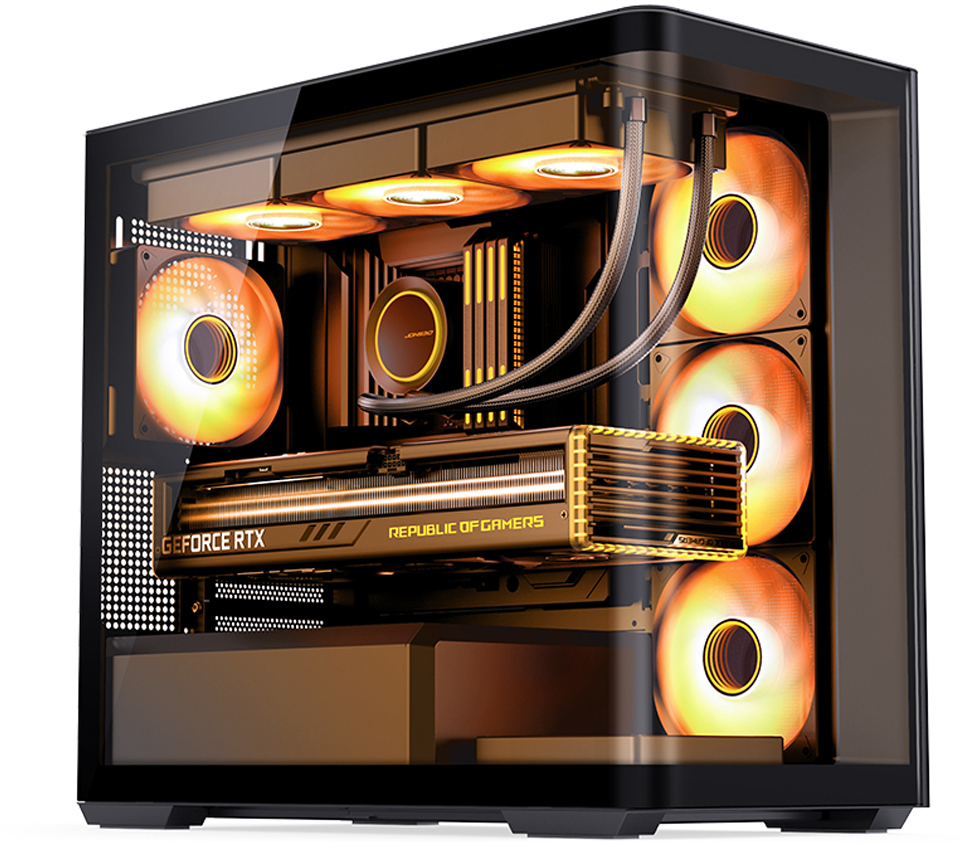 Jonsbo - Caixa Micro-ATX Jonsbo D300 Vidro Temperado Preto