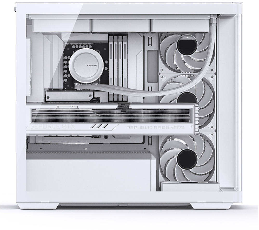 Jonsbo - Caixa Micro-ATX Jonsbo D300 Vidro Temperado Branco