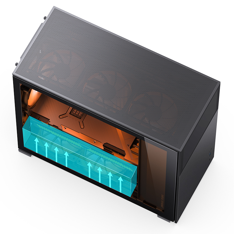 Jonsbo - Caixa ATX Jonsbo D41 STD com Visor Vidro Temperado Preto