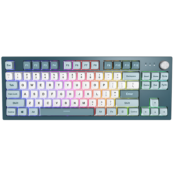Teclado Montech Darkness Full-Size ,Hot-swappable, GateronG Pro 2.0 Red Switch, RGB, PBT - Mecânico (PT)