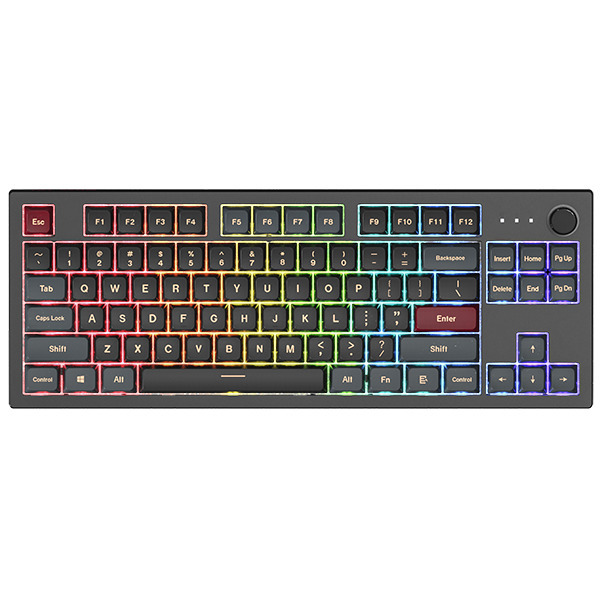 Teclado Montech Darkness TKL ,Hot-swappable, GateronG Pro 2.0 Red Switch, RGB, PBT - Mecânico (PT)