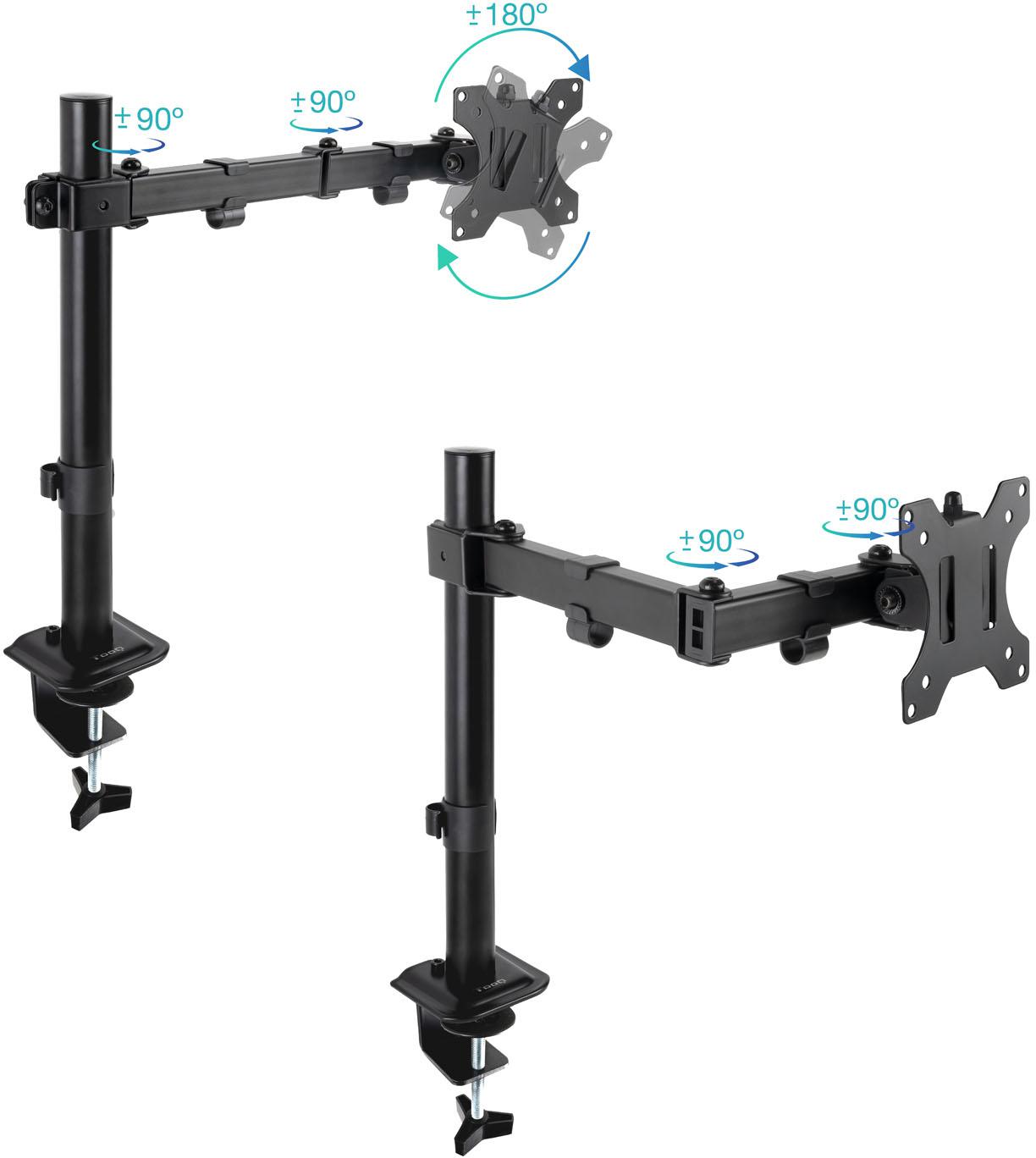 Tooq - Suporte de Mesa Tooq 17" a 32" Max. 8kg/Monitor Preto