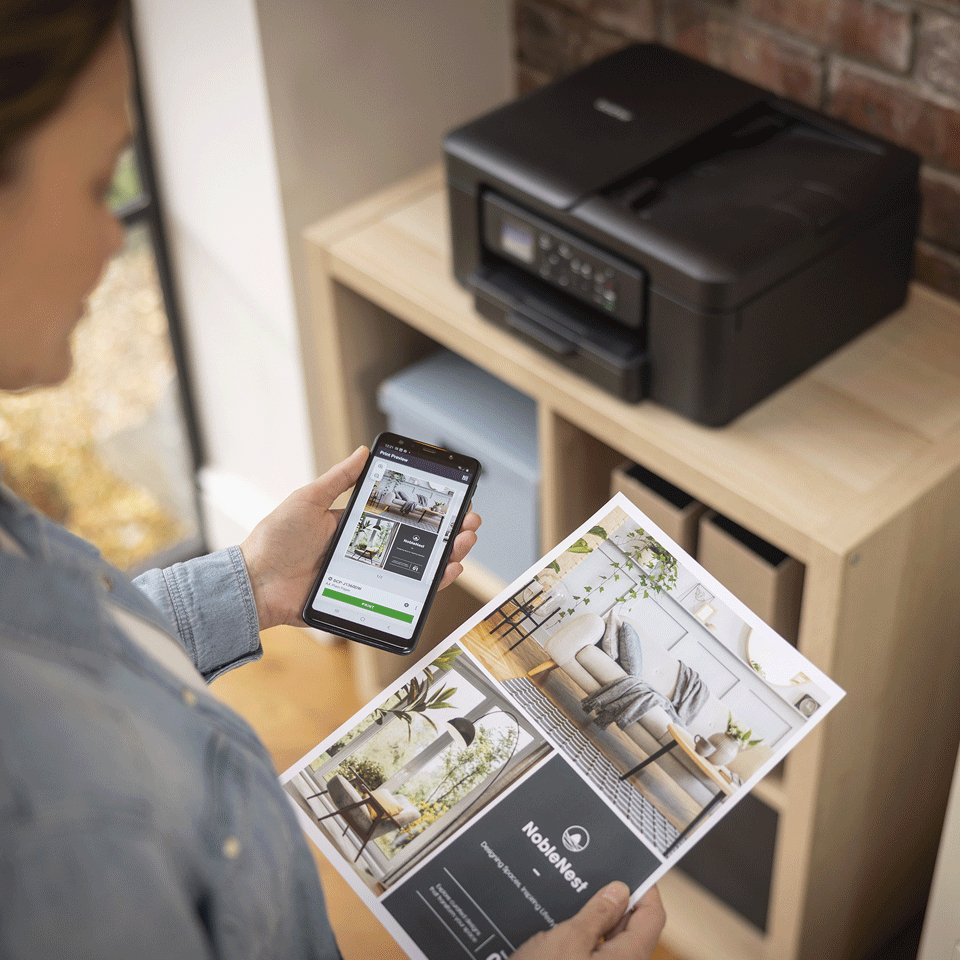 Brother - Impressora Multifunções a Jato de Tinta Brother DCP-J1360DW WiFi