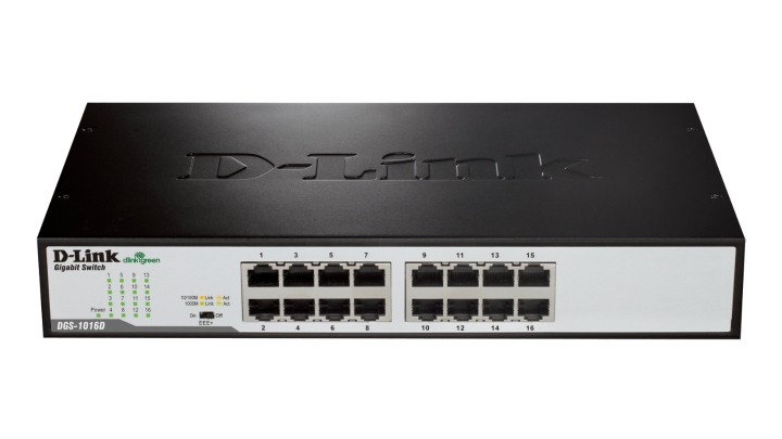 D-Link - Switch D-Link DGS-1016D 16 Portas Gigabit Unmanaged