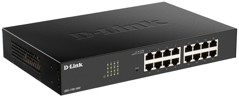 D-Link - Switch D-Link DGS-1100-16V2 EasySmart 16 Portas Gigabit