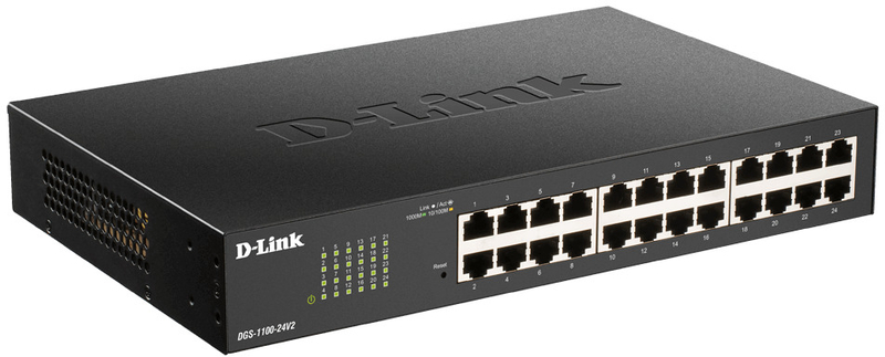 D-Link - Switch D-Link DGS-1100-24V2 EasySmart 24 Portas Gigabit