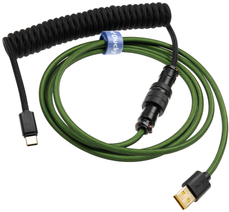 Premicord Ducky Pine Green, USB Type C - Type A, 1.8m
