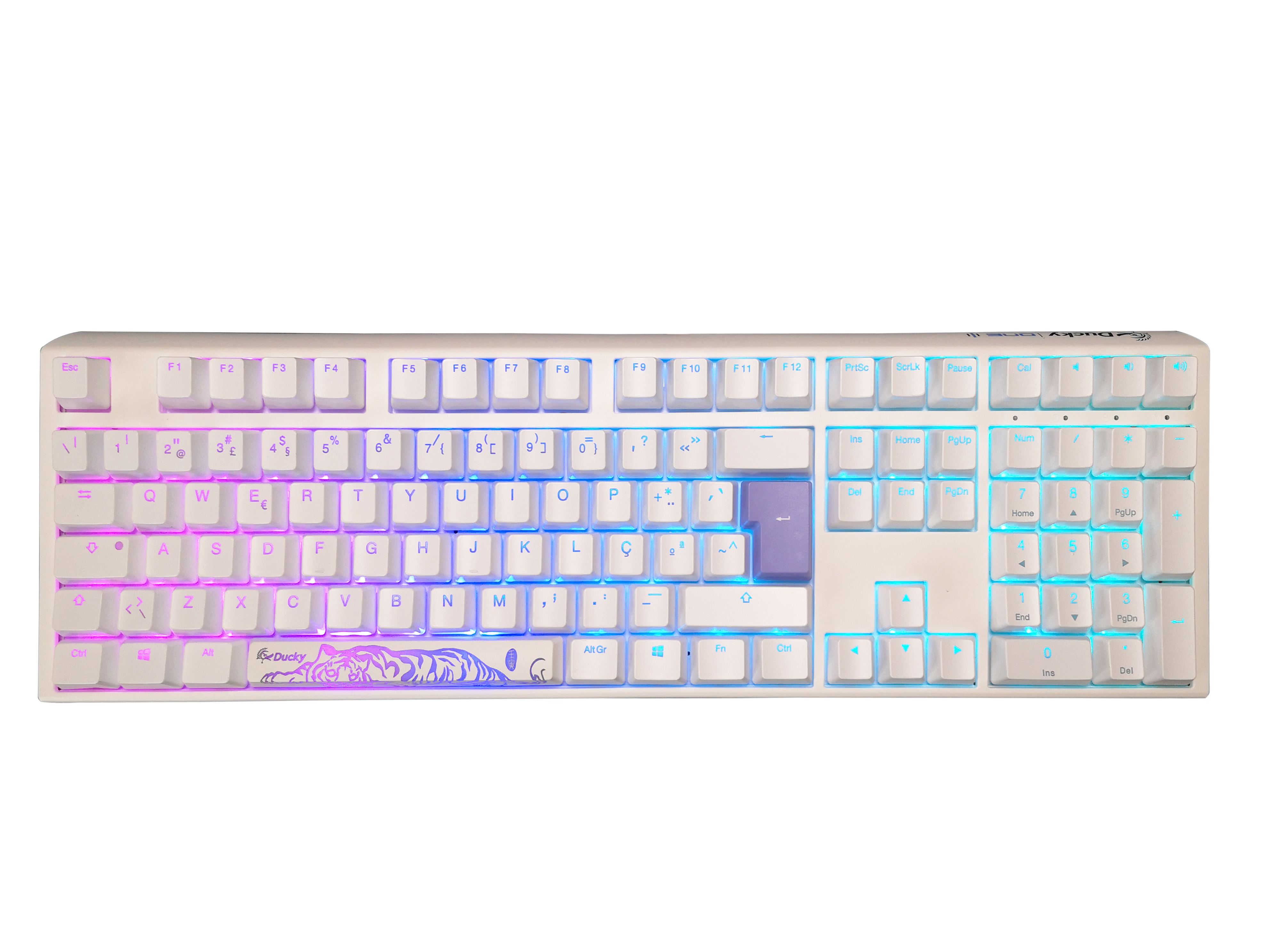 Ducky Teclado Ducky One Classic Full Size Pure White Hot Swappable Mx Brown Rgb Abs