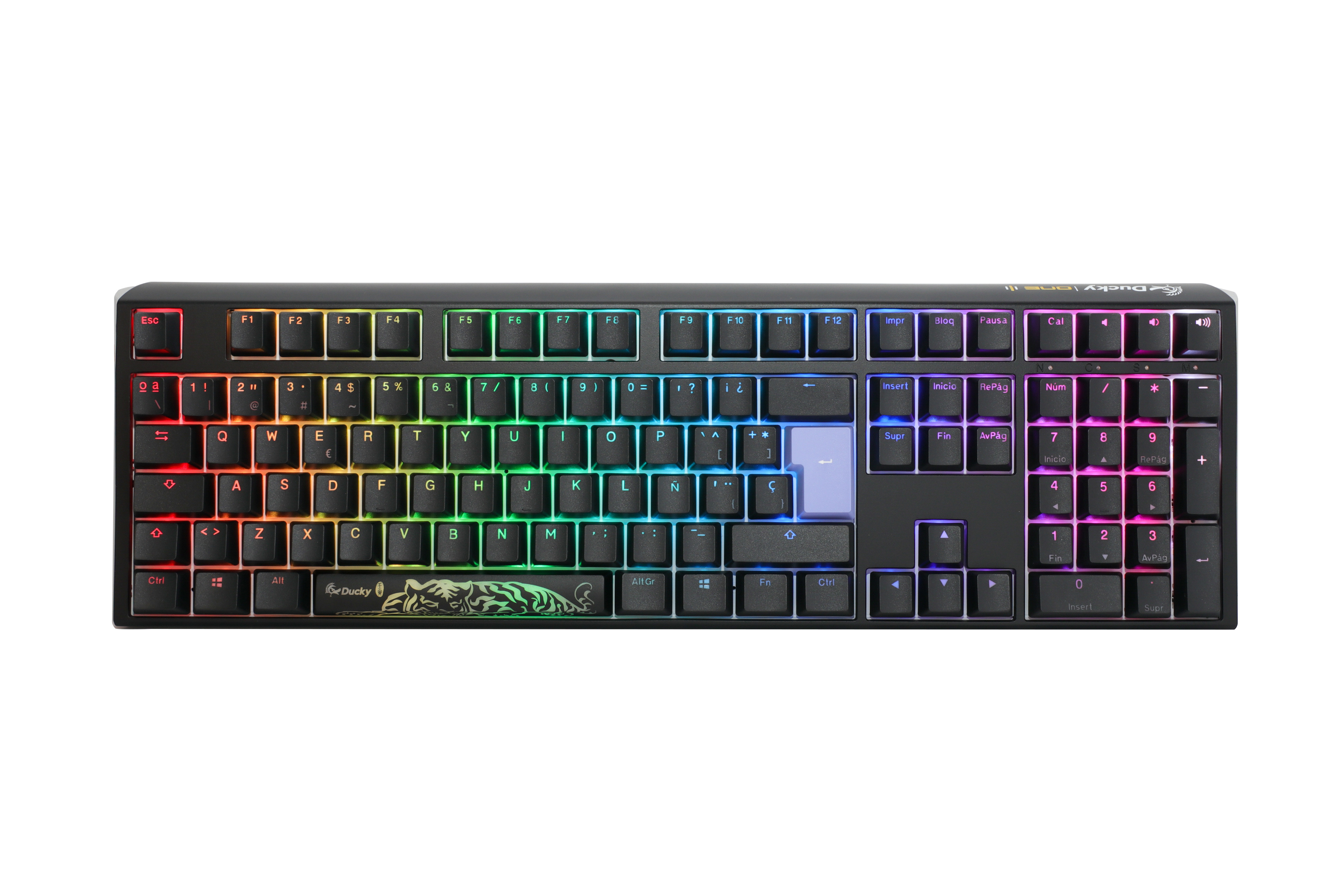 Teclado Ducky ONE 3 Classic Full-Size, Hot-swappable, MX-Blue, RGB, PBT - Mecânico (ES)