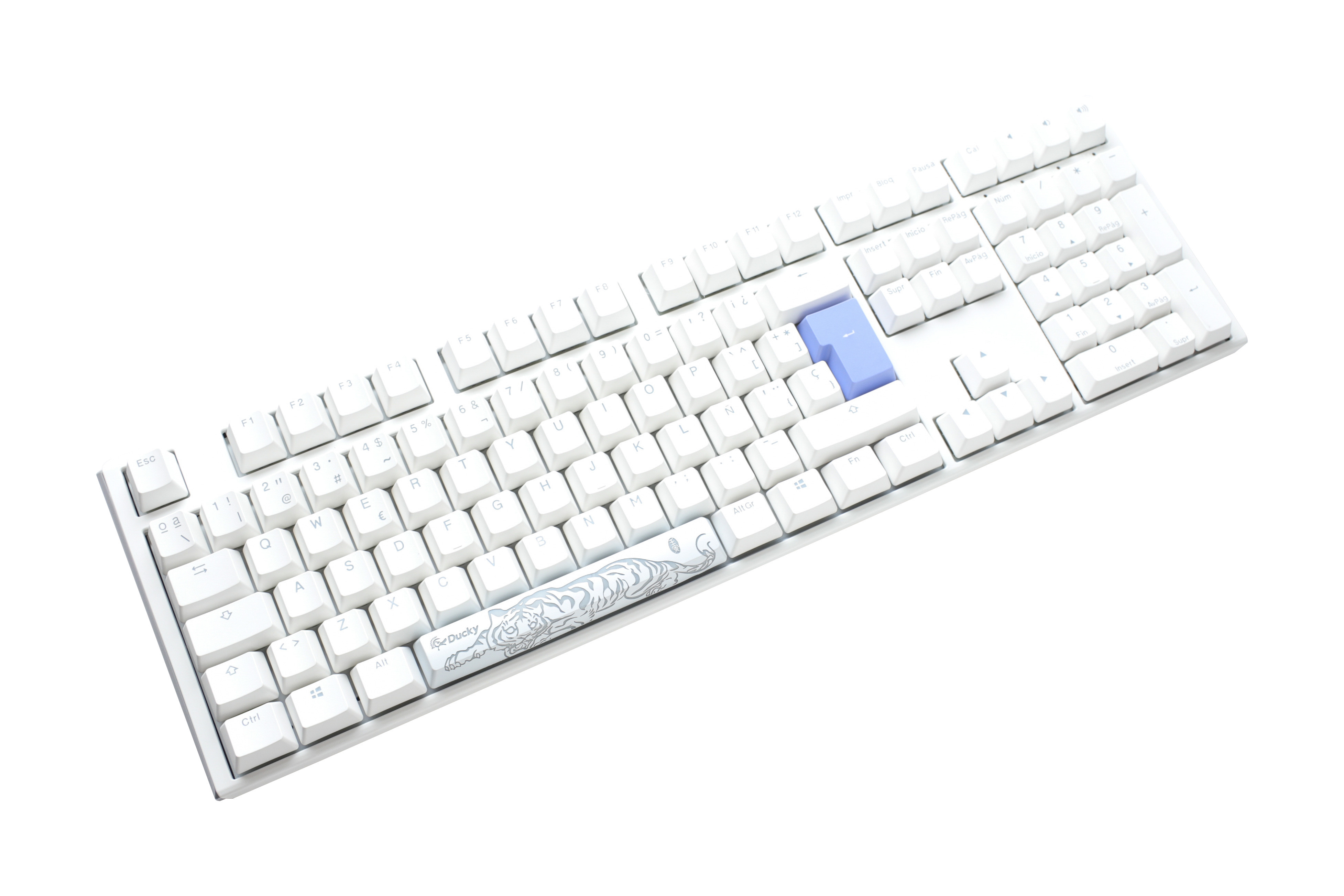 Ducky - Teclado Mecânico Ducky ONE 3 Classic 100% Pure White MX-Silent Red (ES)