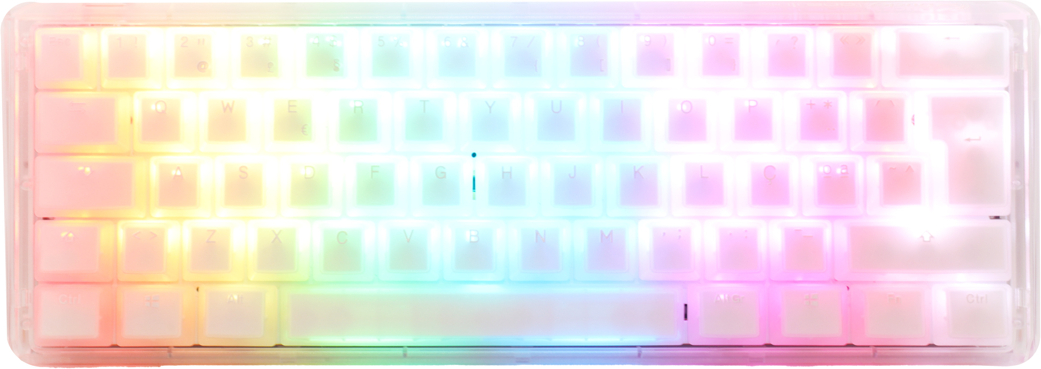 Picture of Picture of ** B Grade ** Teclado Mecânico Ducky ONE 3 Aura White Mini 60% MX-Silver