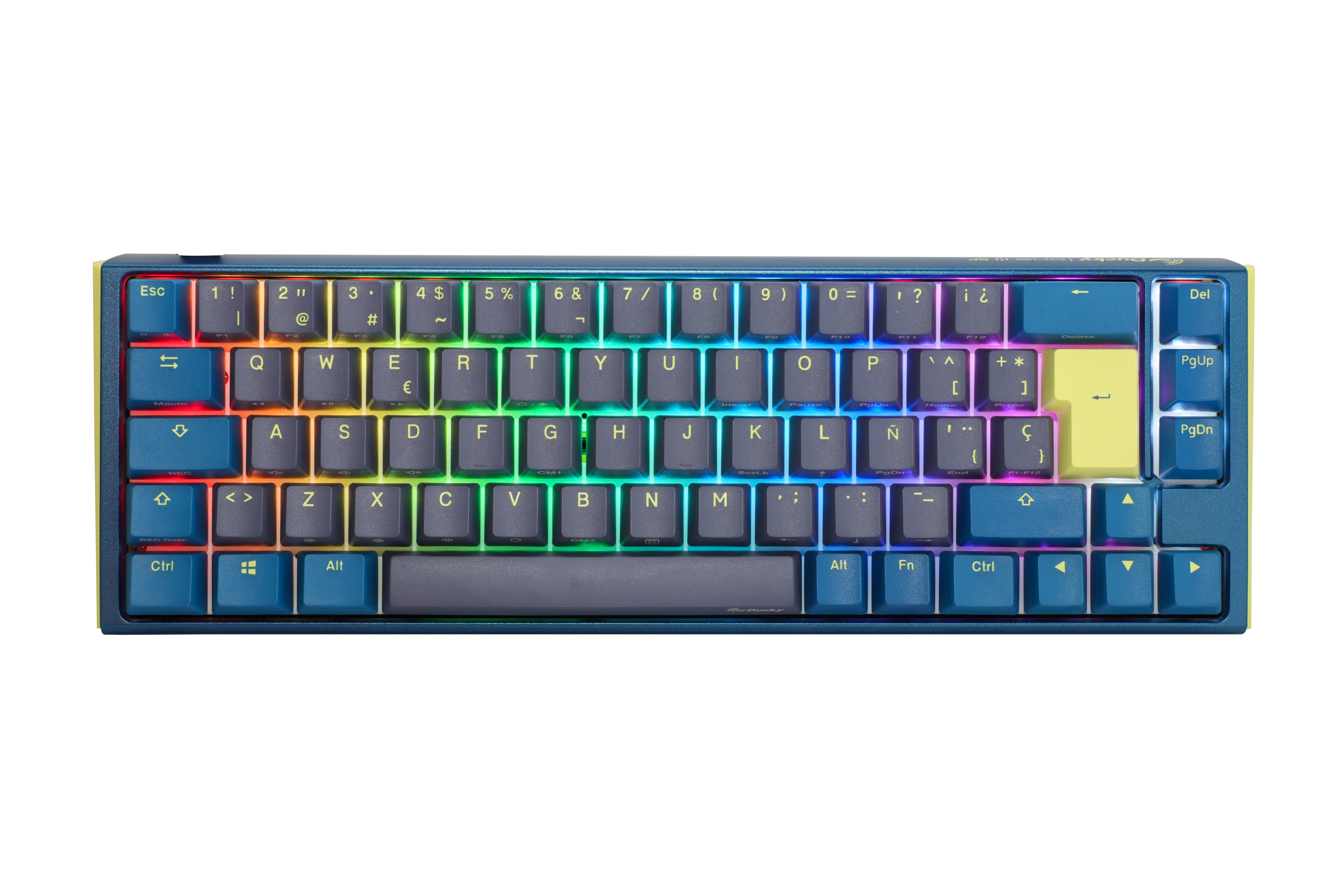 Teclado Ducky One 3 Daybreak SF 65%, Hot-swappable, MX-Silent Red, RGB, PBT - Mecânico (ES)