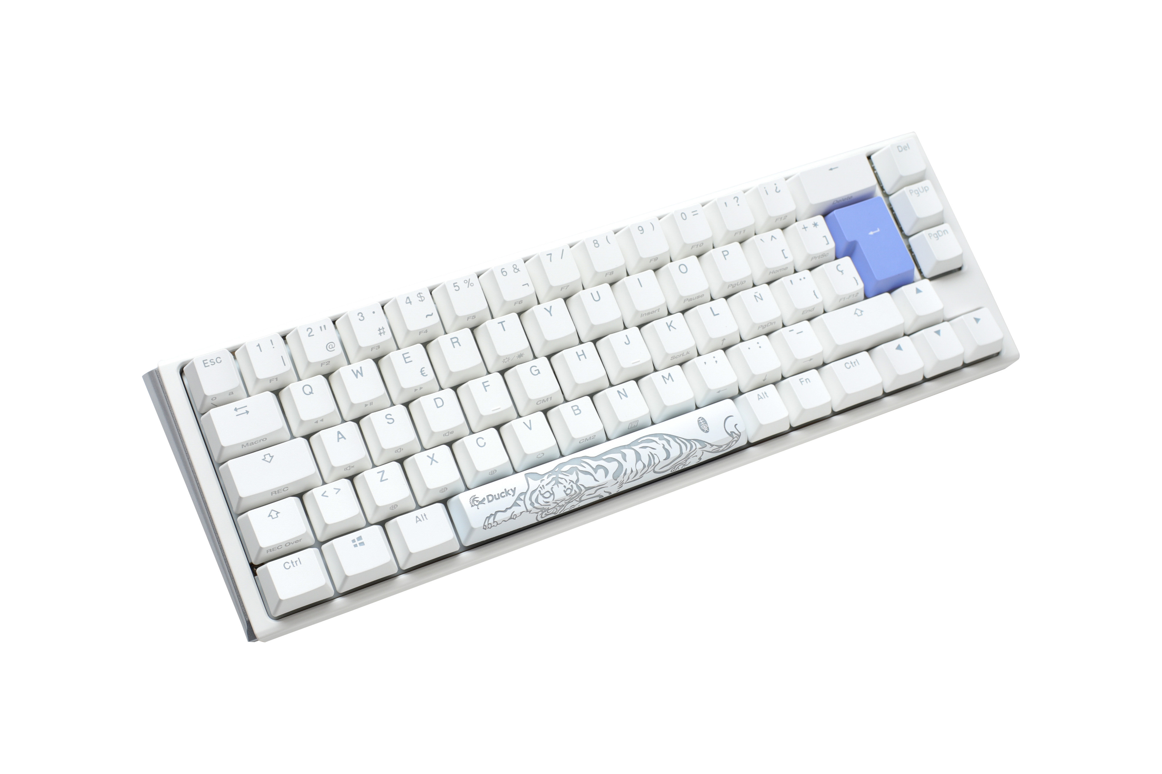 Ducky - Teclado Mecânico Ducky ONE 3 Classic SF 65% RGB Pure White MX-Silent Red (ES)