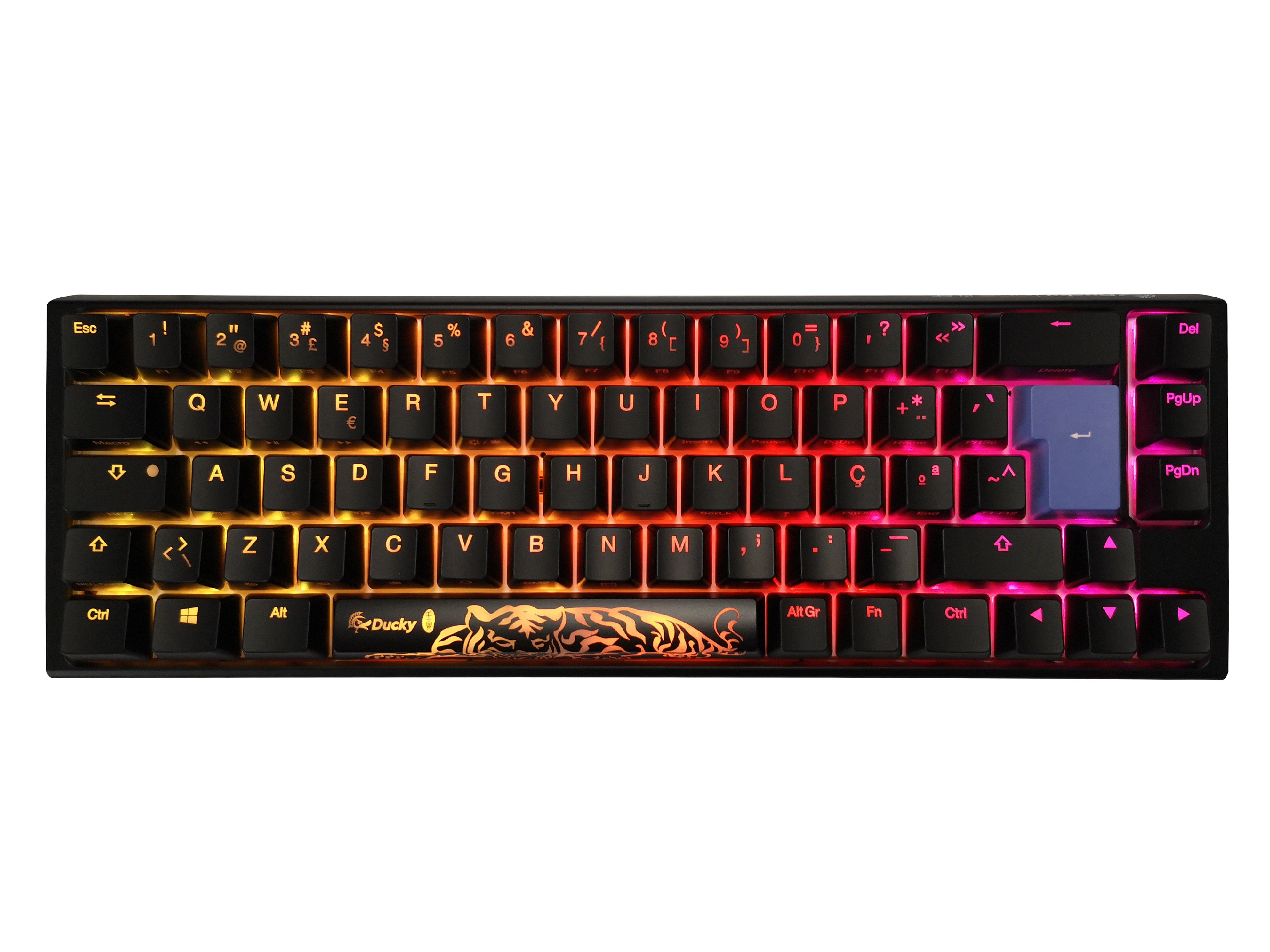 Teclado Ducky ONE 3 Classic SF 65%, Hot-swappable, MX-Silent Red, RGB, PBT - Mecânico (PT)