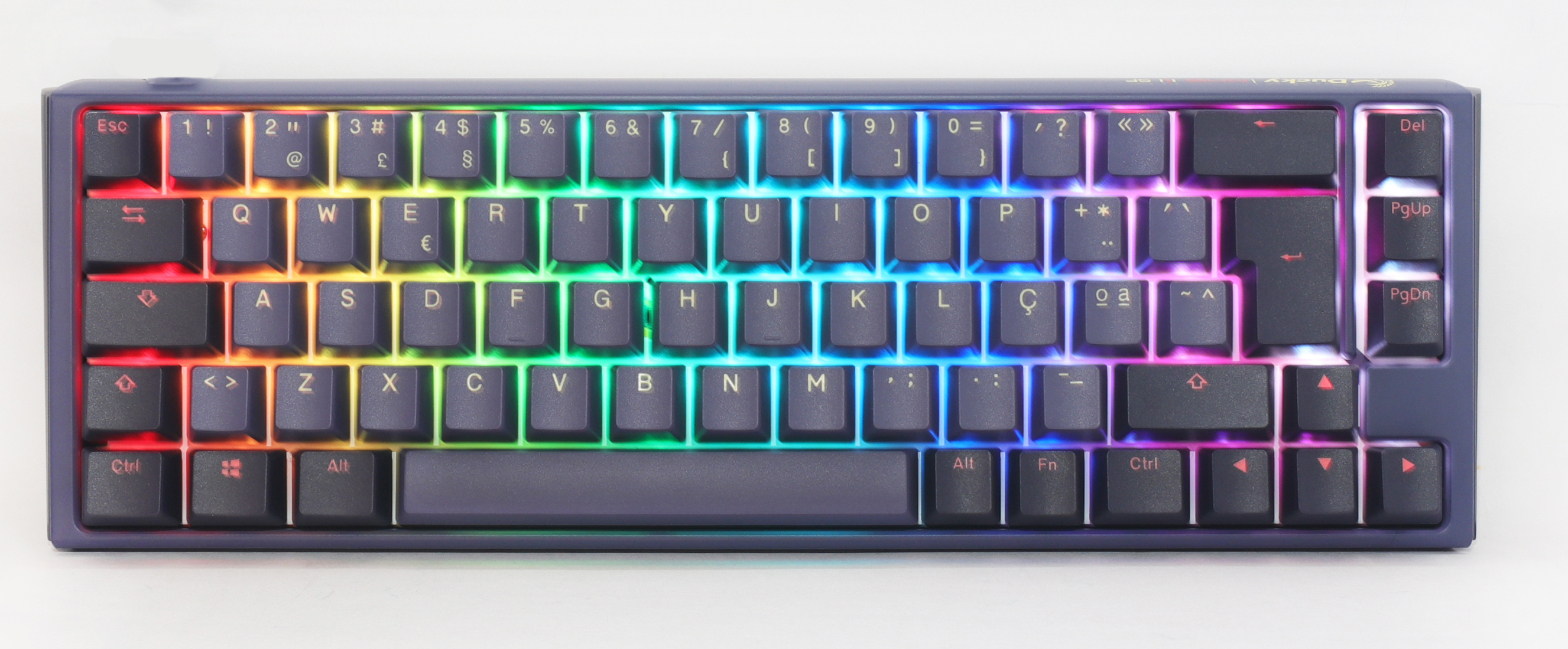 Teclado Ducky ONE 3 Cosmic SF 65%, Hot-swappable, MX-Silent Red, RGB, PBT - Mecânico (PT)