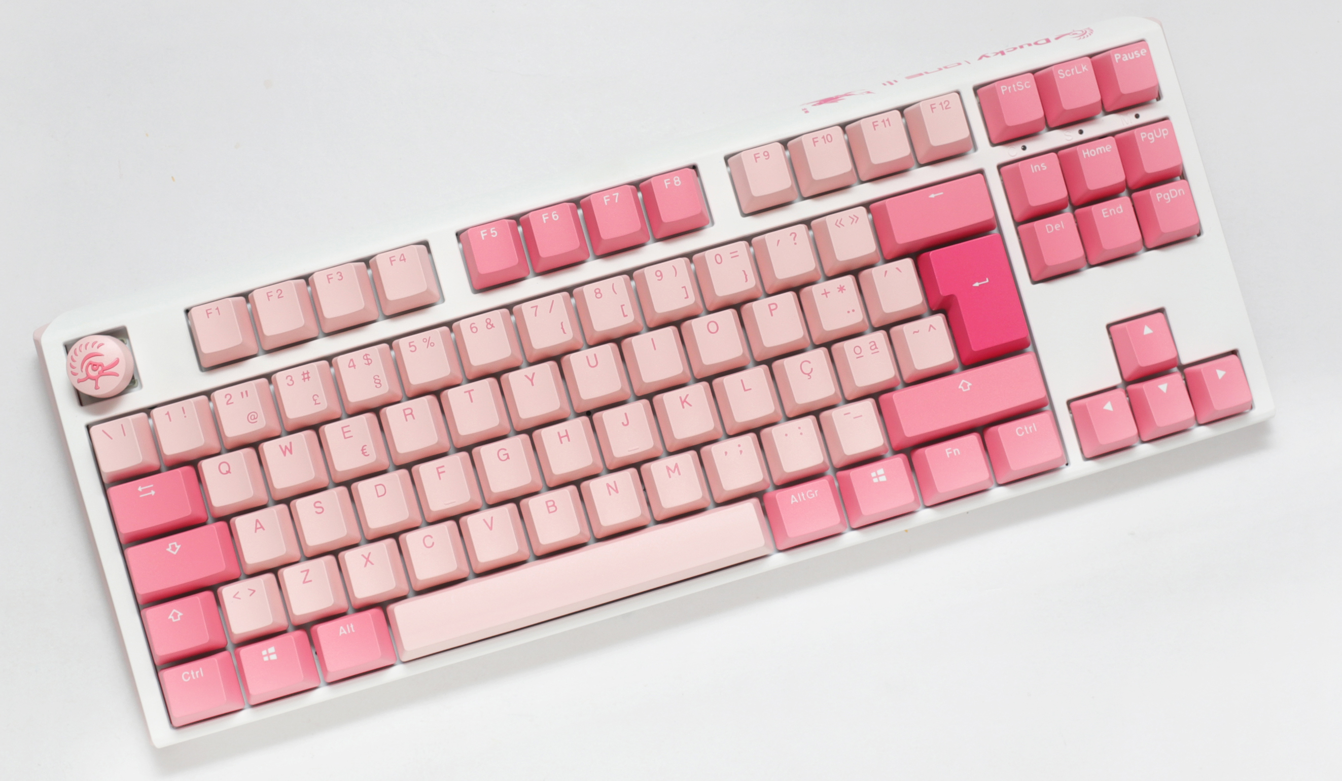 Teclado Ducky One 3 Gossamer Pink TKL, Hot-swappable, MX-Brown