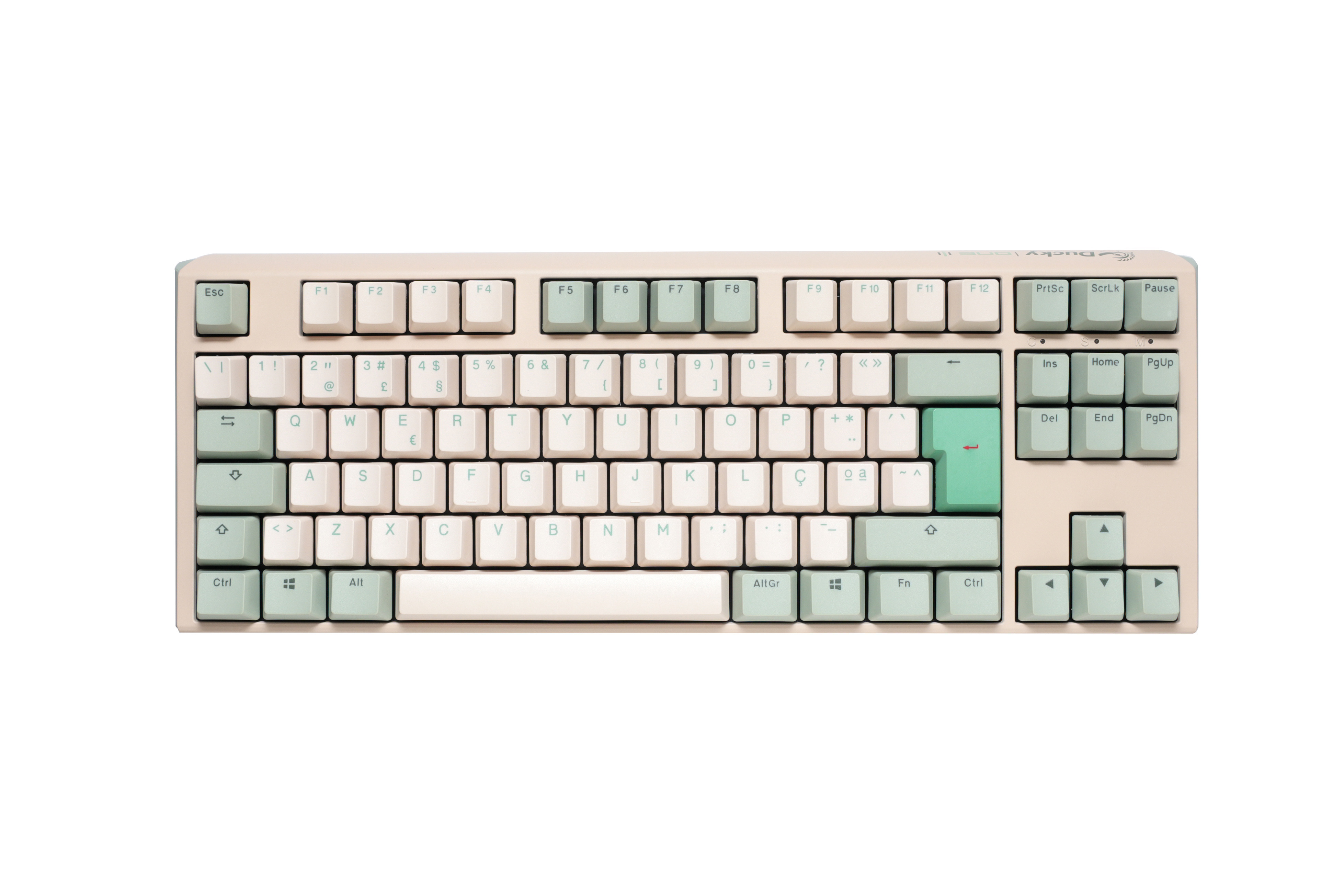 Ducky - Teclado Ducky ONE 3 Matcha TKL, Hot-swappable, MX-Silent Red, PBT - Mecânico (PT)