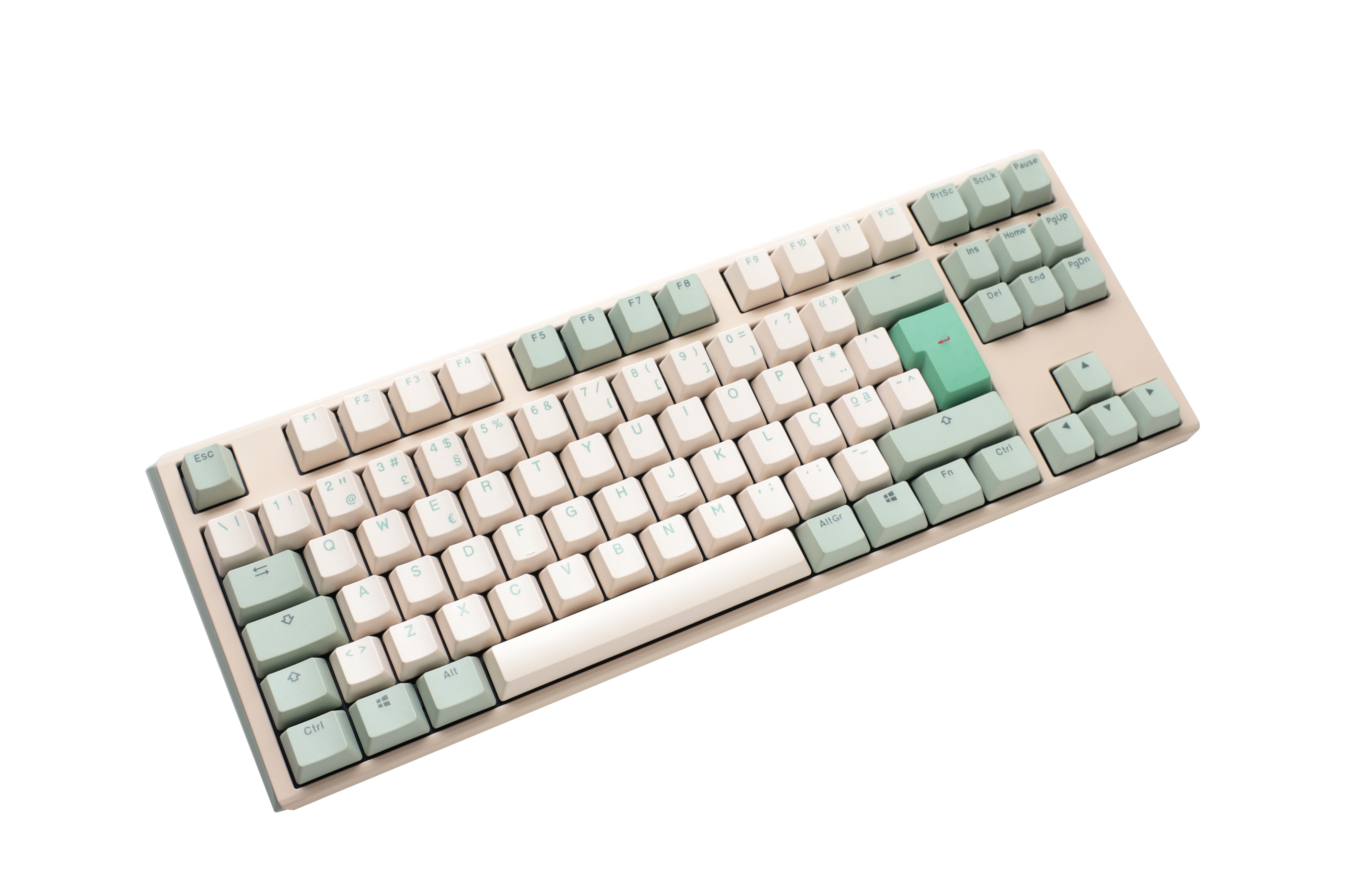 Ducky - Teclado Ducky ONE 3 Matcha TKL, Hot-swappable, MX-Silent Red, PBT - Mecânico (PT)