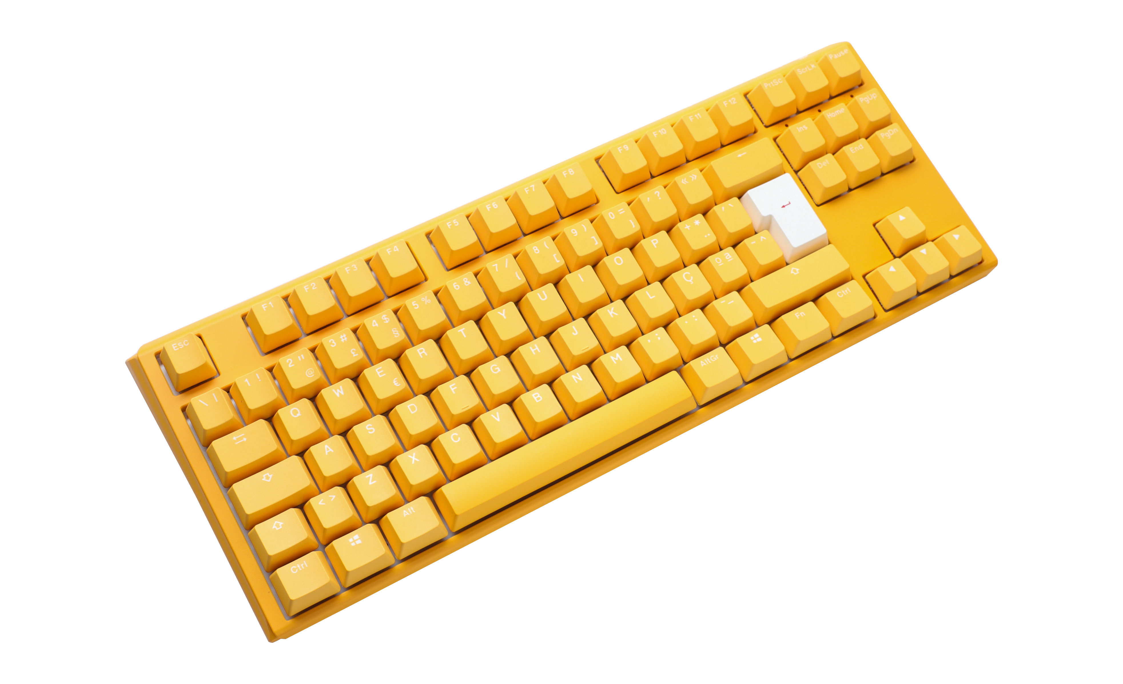 Ducky - Teclado Ducky One 3 Yellow Ducky TKL, Hot-swappable, MX-Brown, RGB, PBT - Mecânico (PT)