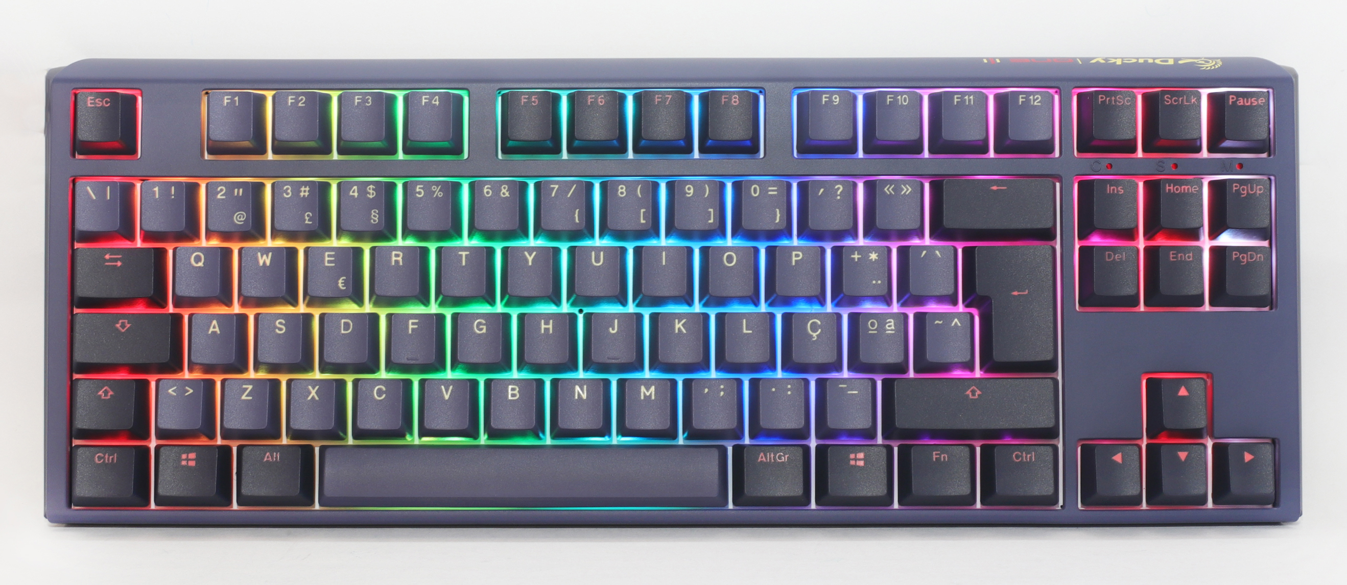 Teclado Ducky ONE 3 Cosmic TKL, Hot-swappable, MX-Silent Red, RGB, PBT - Mecânico (PT)