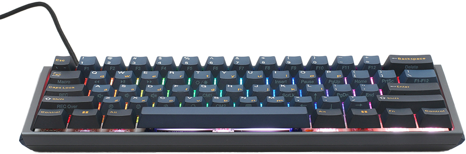 Ducky - Teclado Mecânico Ducky ONE 3 Pro Nazca Line 60% RGB 8K Polling Rate MX2A-Blue (PT)