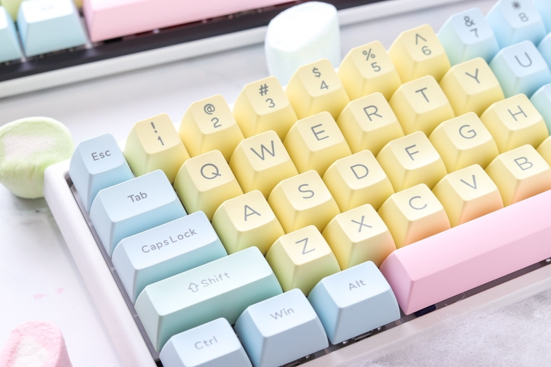 Ducky - Conjunto de 108 Teclas Ducky Cotton Candy SA, ABS, Double Shot (US)