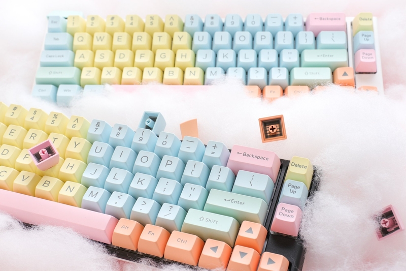 Ducky - Conjunto de 108 Teclas Ducky Cotton Candy SA, ABS, Double Shot (US)