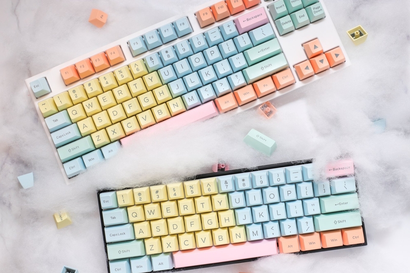 Ducky - Conjunto de 108 Teclas Ducky Cotton Candy SA, ABS, Double Shot (US)