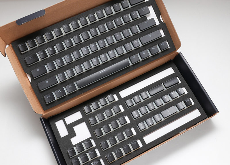 Ducky - Conjunto de 108 Teclas Ducky Pudding Black, PBT, Double Shot (US)