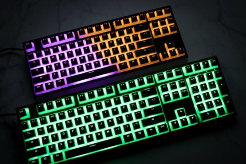 Ducky - Conjunto de 108 Teclas Ducky Pudding Black, PBT, Double Shot (US)
