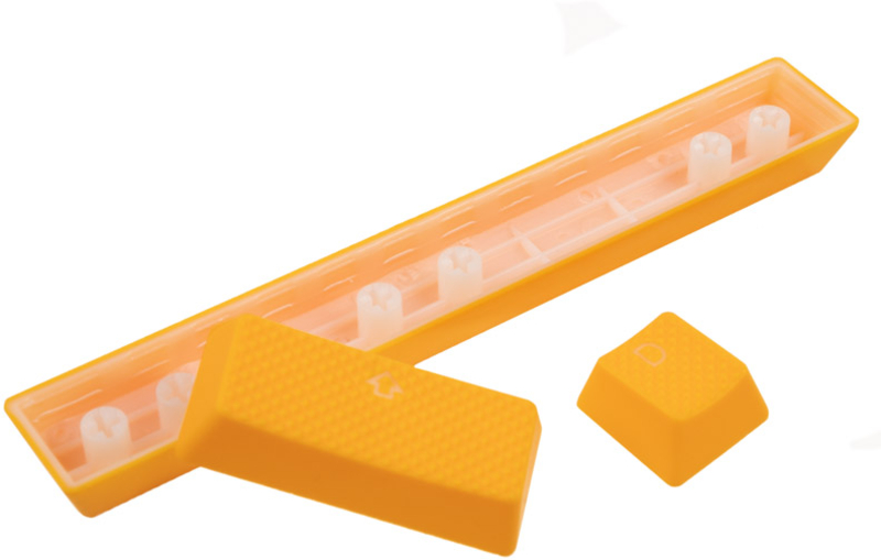 Ducky - Conjunto de 31 Teclas de Borracha Ducky Double Shot Backlight - Laranja