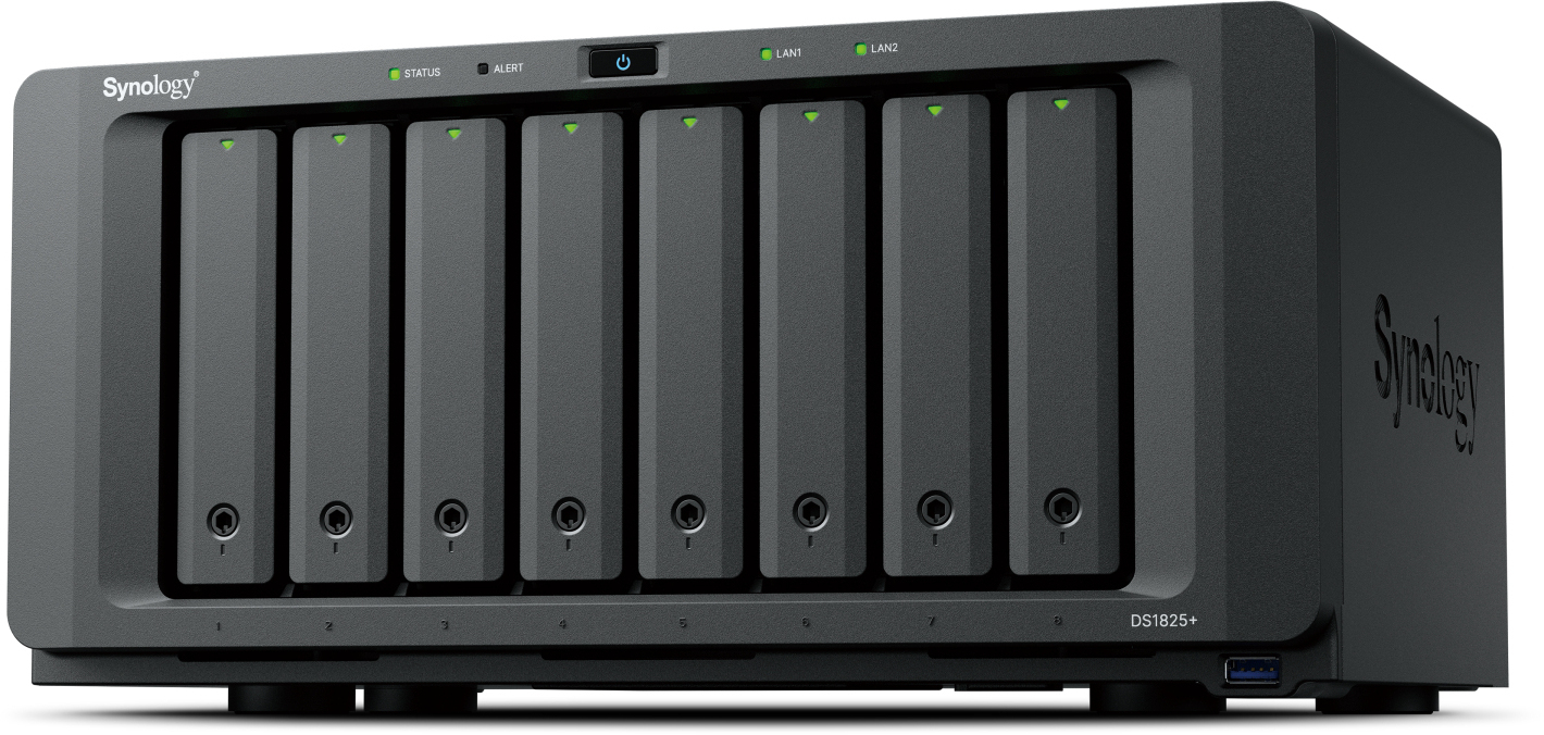 Picture of Picture of NAS Synology Disk Station DS1825+ - 8 Baías - CPU 4-Core AMD Ryzen V1500B - 8GB RAM