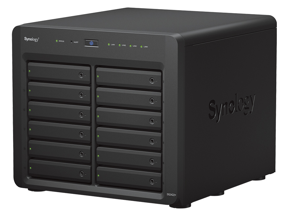 NAS Synology Disk Station DS2422+ - 12 Baías - 2.2GHz 4-core - 4GB RAM