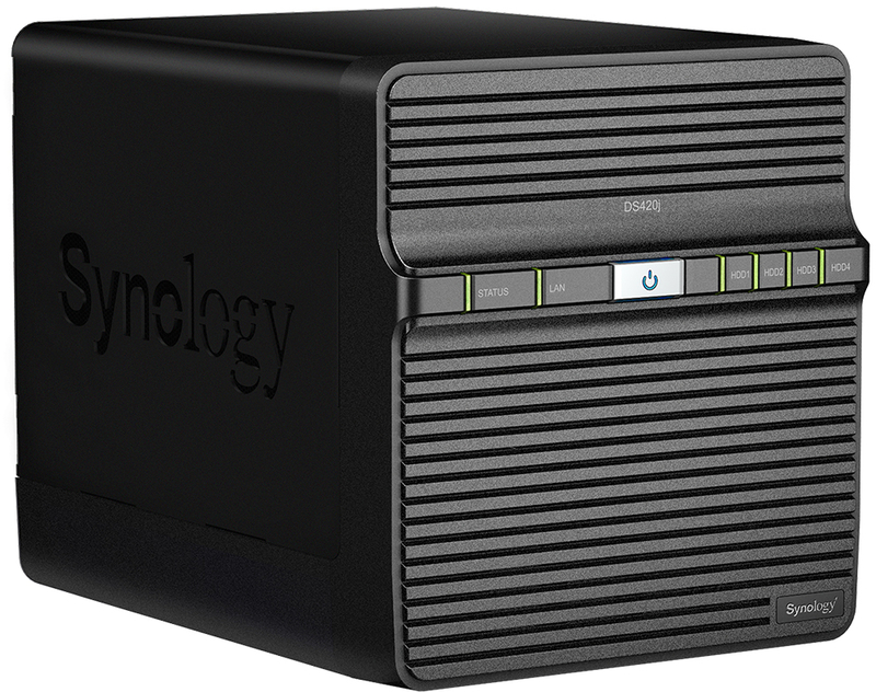 Synology - NAS Synology Disk Station DS420j - 4 Baías - 1.4GHz 4-core - 1GB RAM