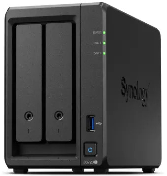 Synology - NAS Synology Disk Station DS723+ - 2 Baías - 2.6GHz-3.1GHz 4-core - 2GB RAM