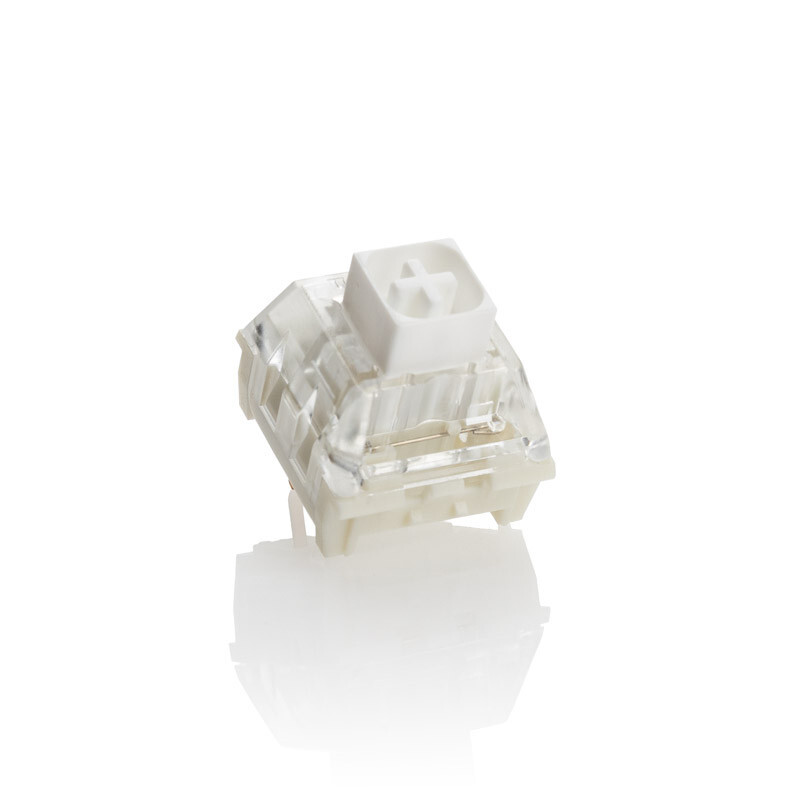 Ducky - Pack 110 Switches Ducky Kailh Box White, Mecânicos, 3-Pin, Clicky, MX-Stem, 45g